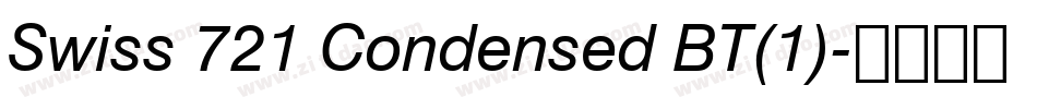 Swiss 721 Condensed BT(1)字体转换